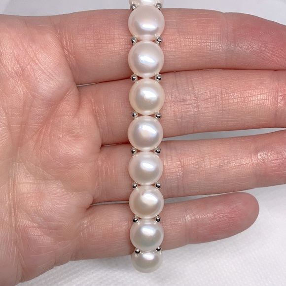 NWT Genuine Freshwater Pearl stretchable bracelet J70 - Picture 8 of 9
